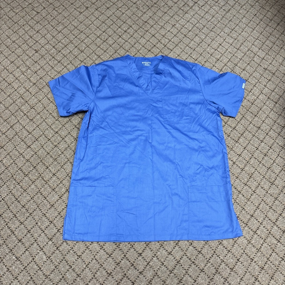 BORDOVA NWOT Navy Blue Scrub Top Womens 4xl Nurse Medical Uniform